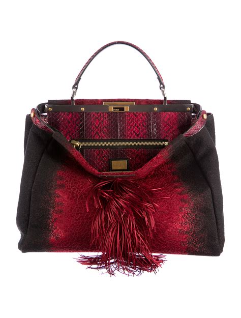 peekaboo fendi misure|fendi peekaboo for sale.